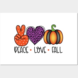 Peace Love Fall Posters and Art